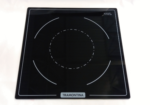 VIDRO CERAMICO PRETO 28X0,4 C/SERIG