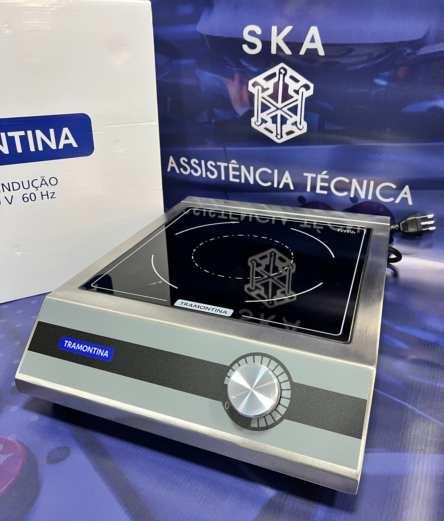 FOGÃO DE INDUÇÃO AÇO INOX PORTÁTIL TRAMONTINA- BT350K1 | Potência Profissional Agora na Sua Casa