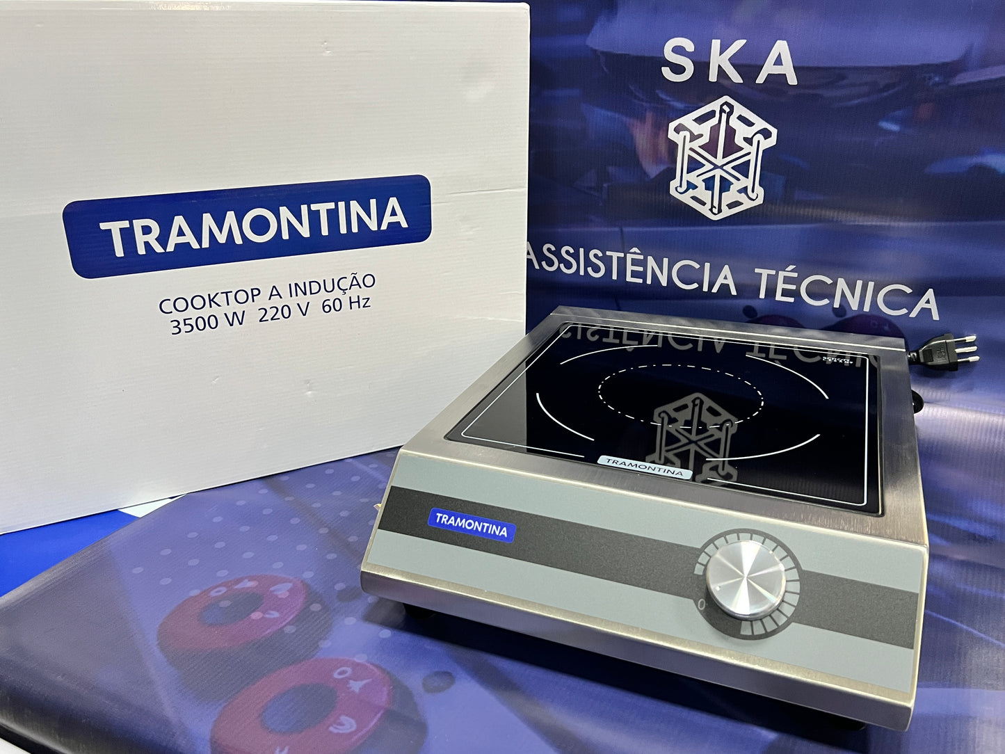 FOGÃO DE INDUÇÃO AÇO INOX PORTÁTIL TRAMONTINA- BT350K1 | Potência Profissional Agora na Sua Casa